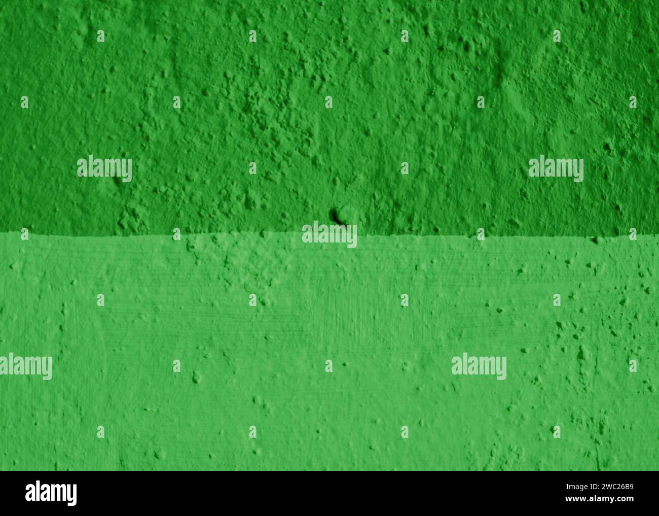 The wall is painted in two shades of green Stock Photo - Alamy