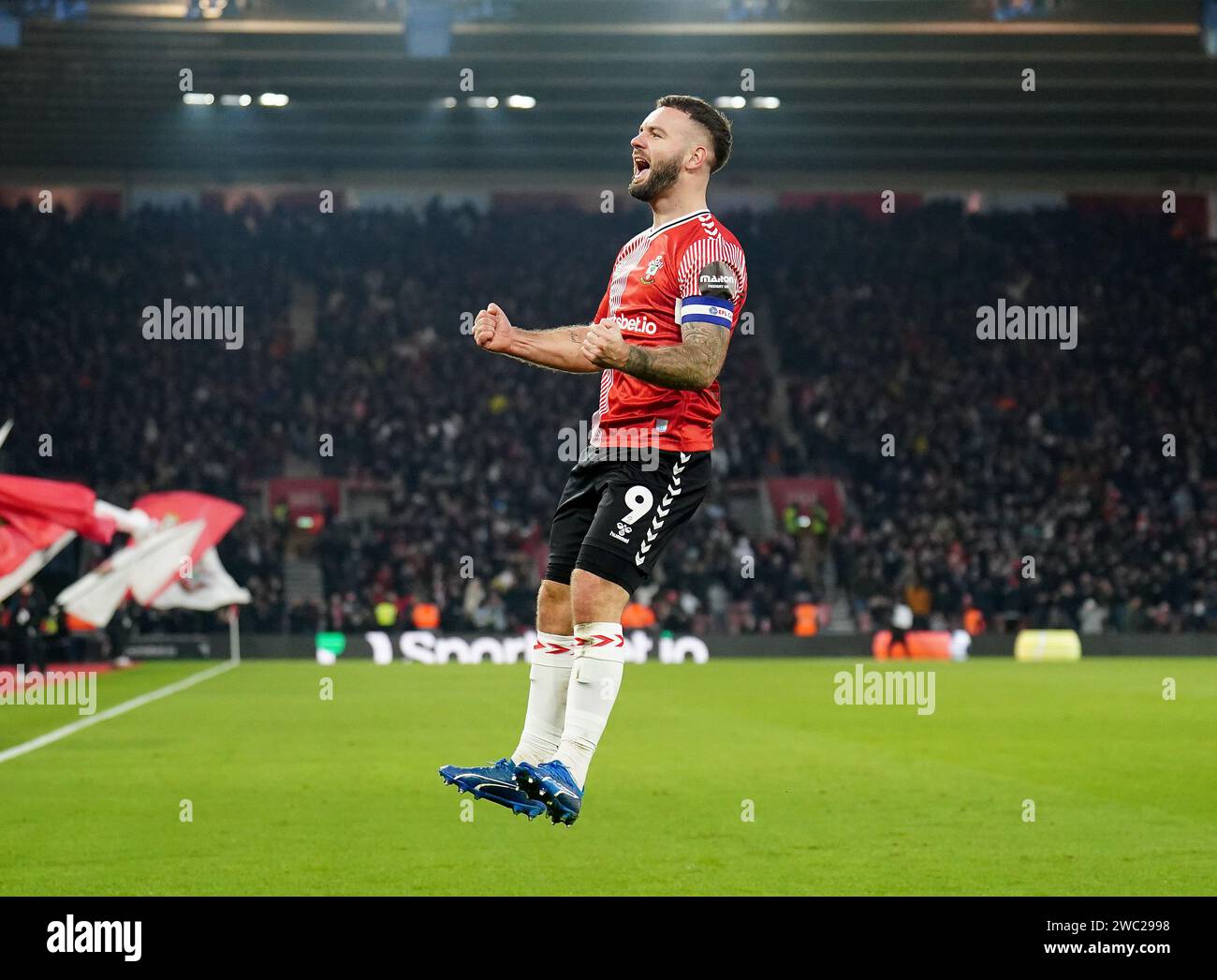 Southampton's Adam Armstrong celebrates scoring his sides second goal