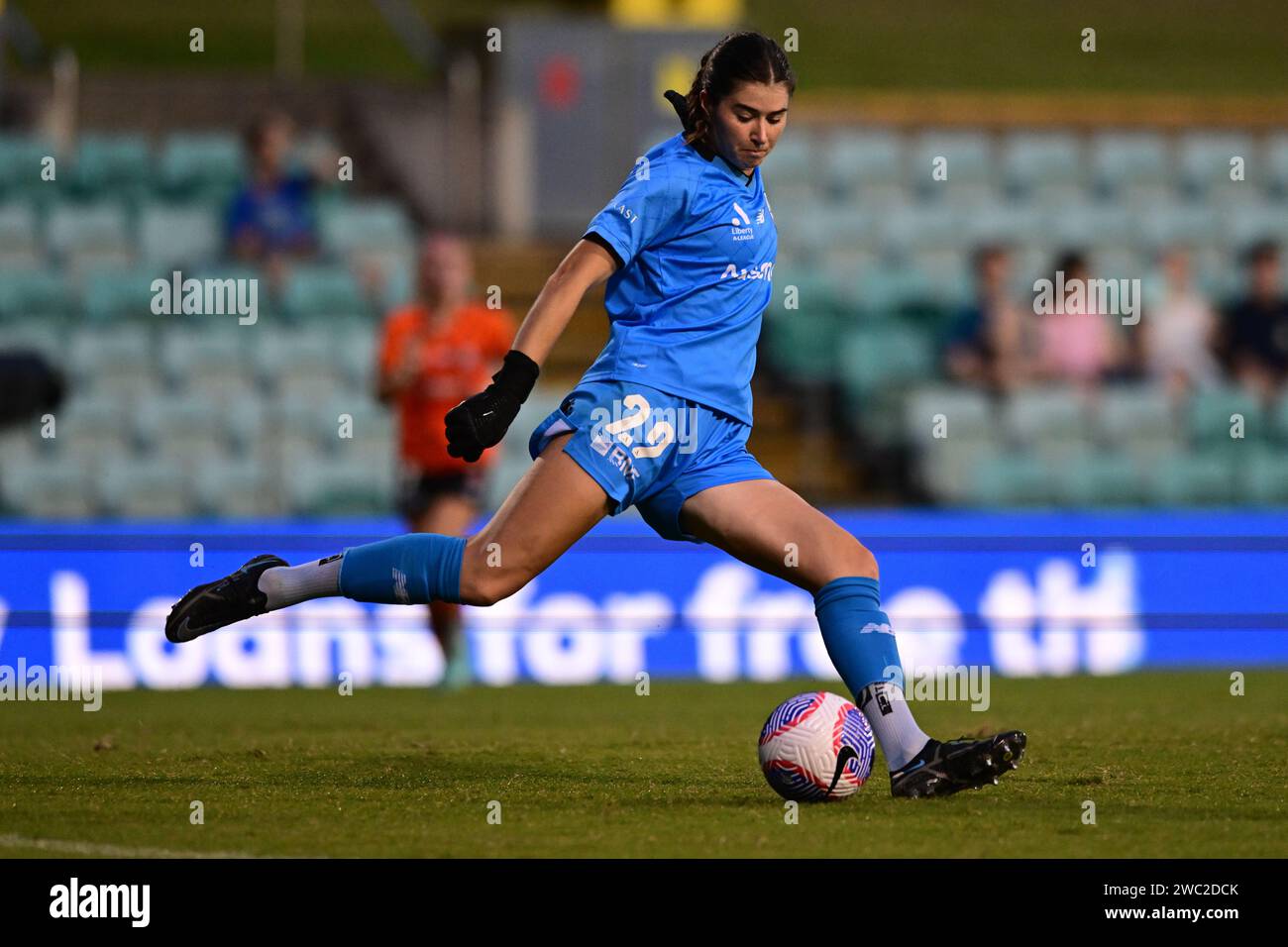 Lilyfield, Australia. 13th Jan, 2025. Jordan Silkowitz of Brisbane Roar