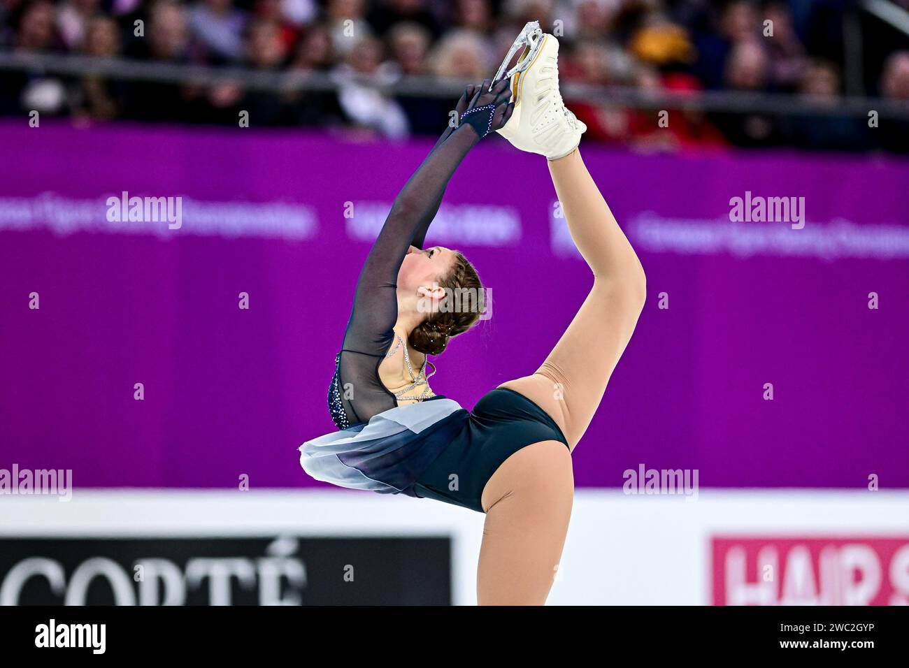 Sarina JOOS (ITA), during Women Free Skating, at the ISU European