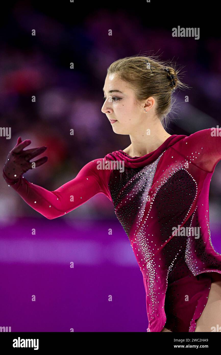 Olga MIKUTINA (AUT), during Women Free Skating, at the ISU European