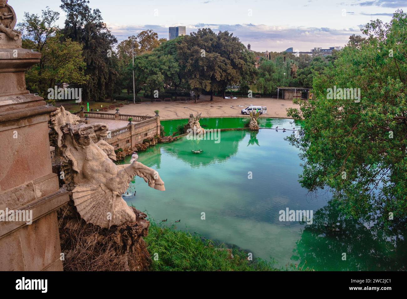 Parque de la Ciudadella en Barcelona, Cataluña Stock Photo