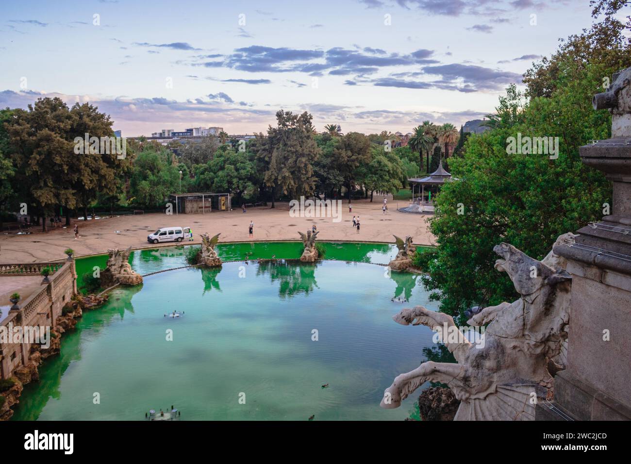 Parque de la Ciudadella en Barcelona, Cataluña Stock Photo