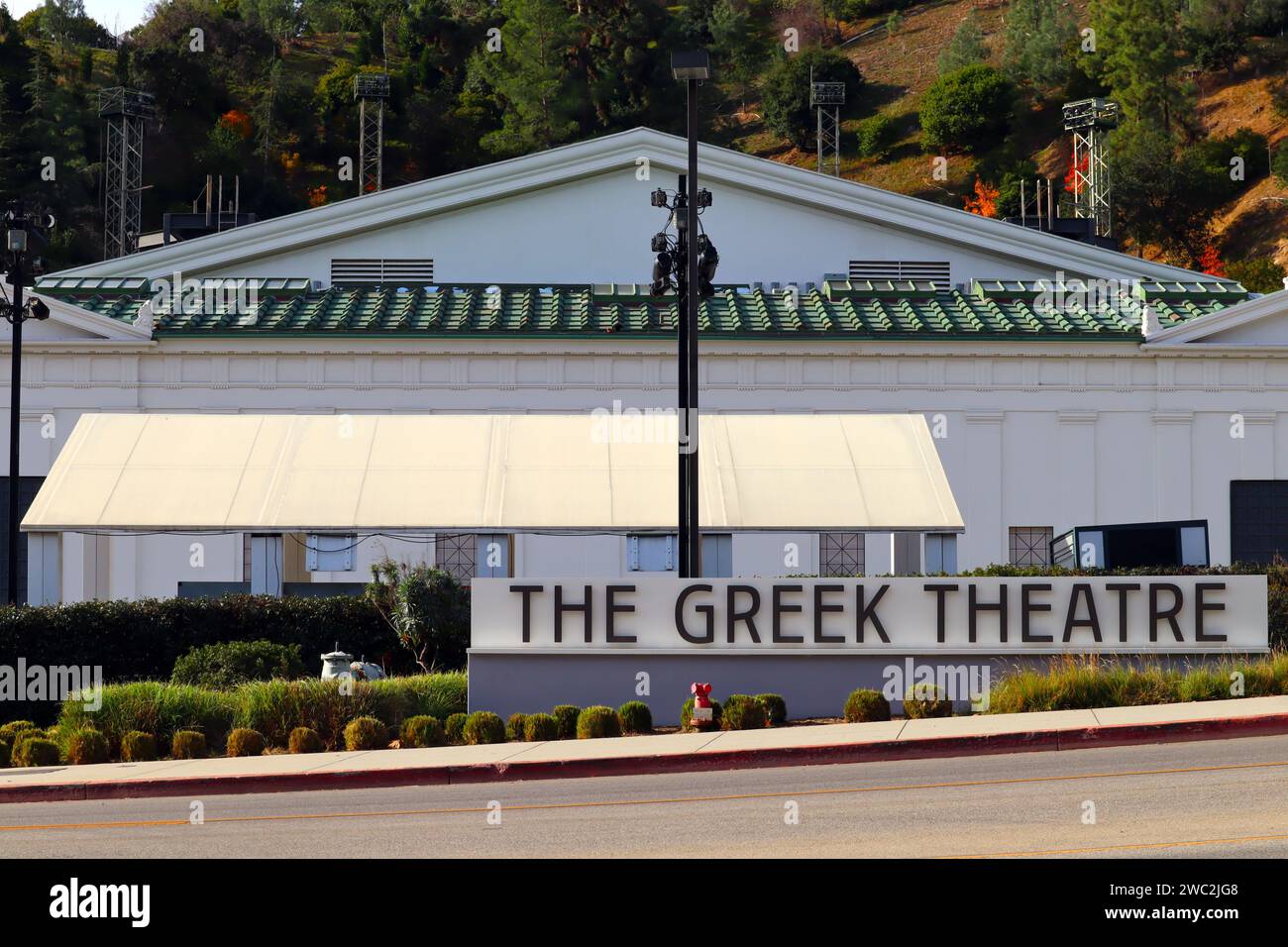 Los Angeles, California: The Greek theatre amphitheatre located in ...