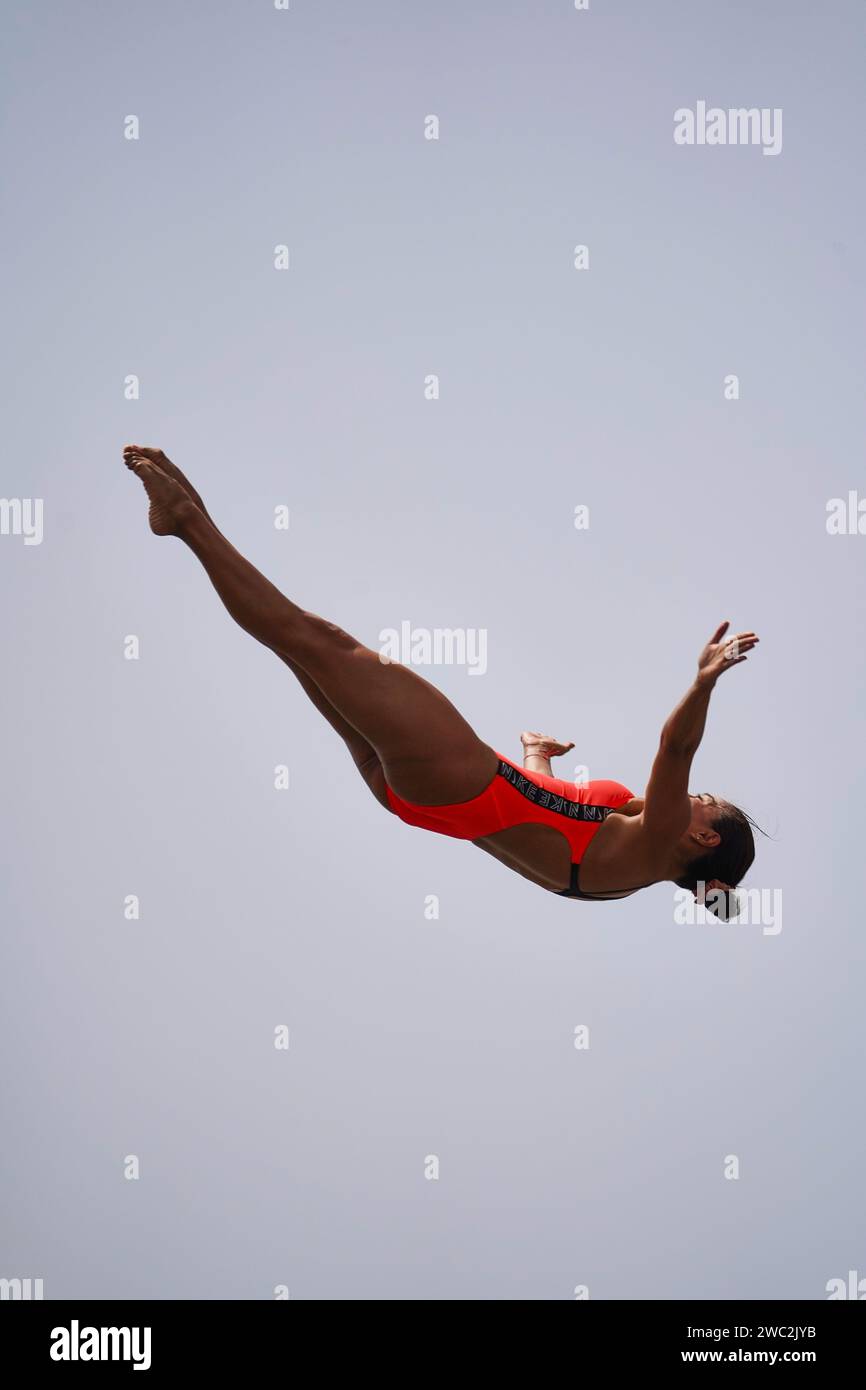 Red bull cliff diving Paris 2022 Stock Photo Alamy