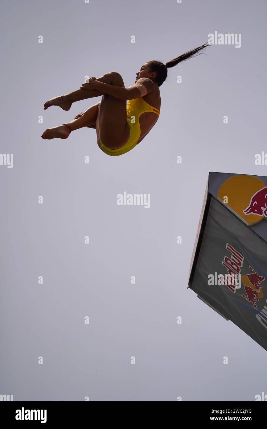 Red bull cliff diving Paris 2022 Stock Photo Alamy