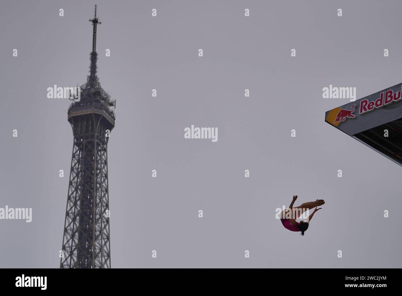 Red bull cliff diving Paris 2022 Stock Photo Alamy