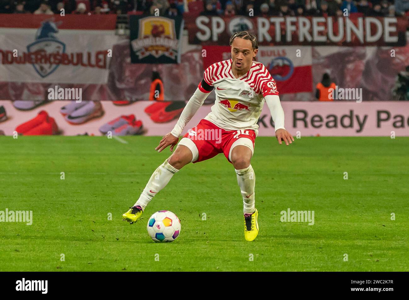  Leipzig, Deutschland 13. Januar 2024: 1.BL - 2023/2024 - RB Leipzig vs Illustration 