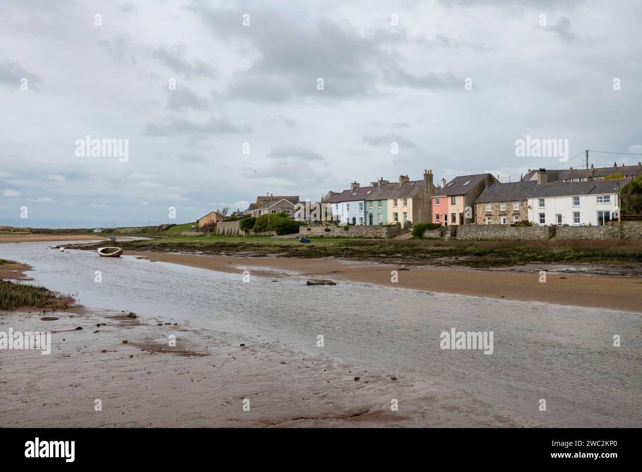 The village of Aberffraw on the west coast of Anglesey, North Wales