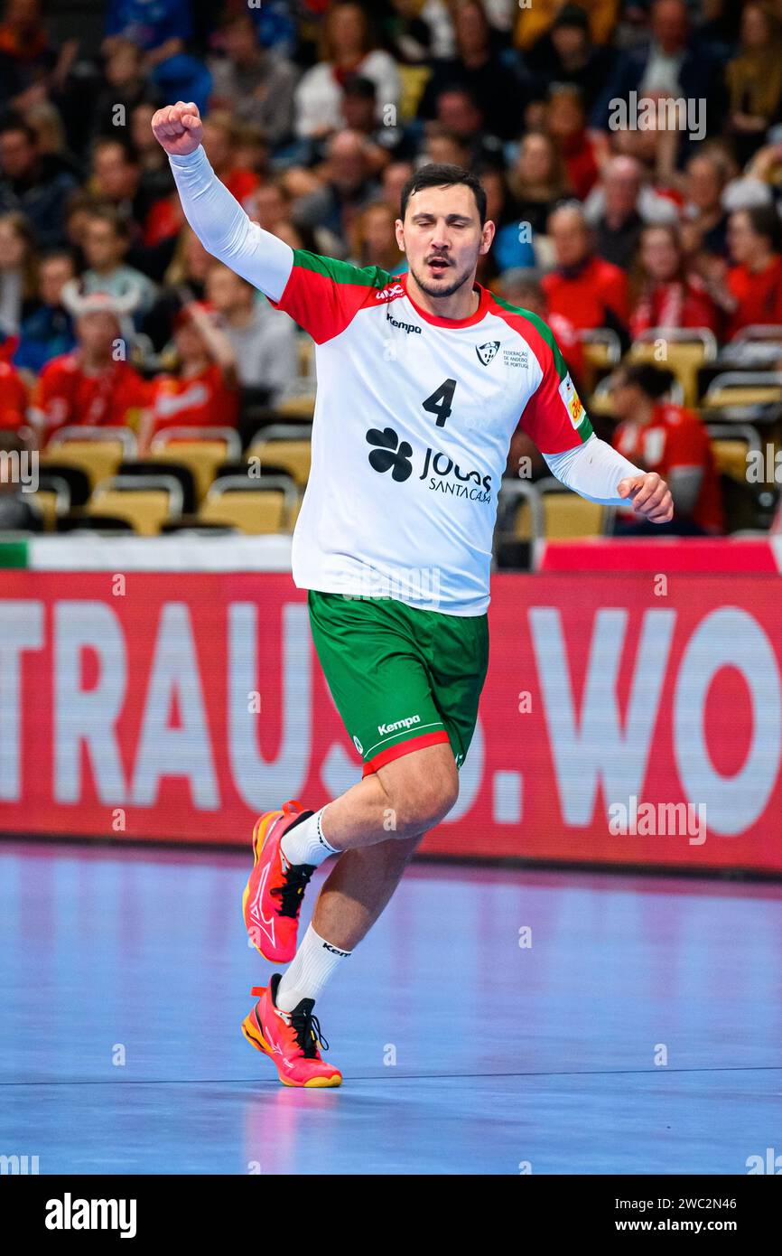 Munich, Germany. 13th Jan, 2024. Handball European Championship, Czech