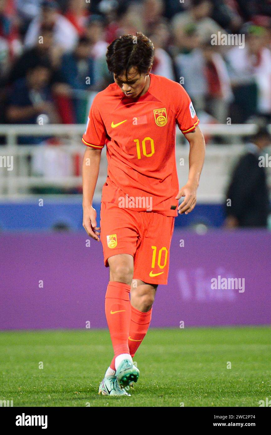 Doha, Qatar. 14 January, 2024. China PR v Tajikistan Group A AFC