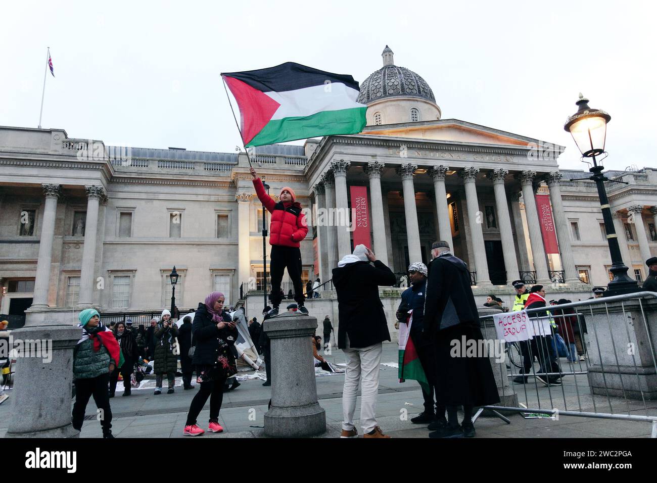 London, UK. 13th January, 2024 Many thousands marched through the ...