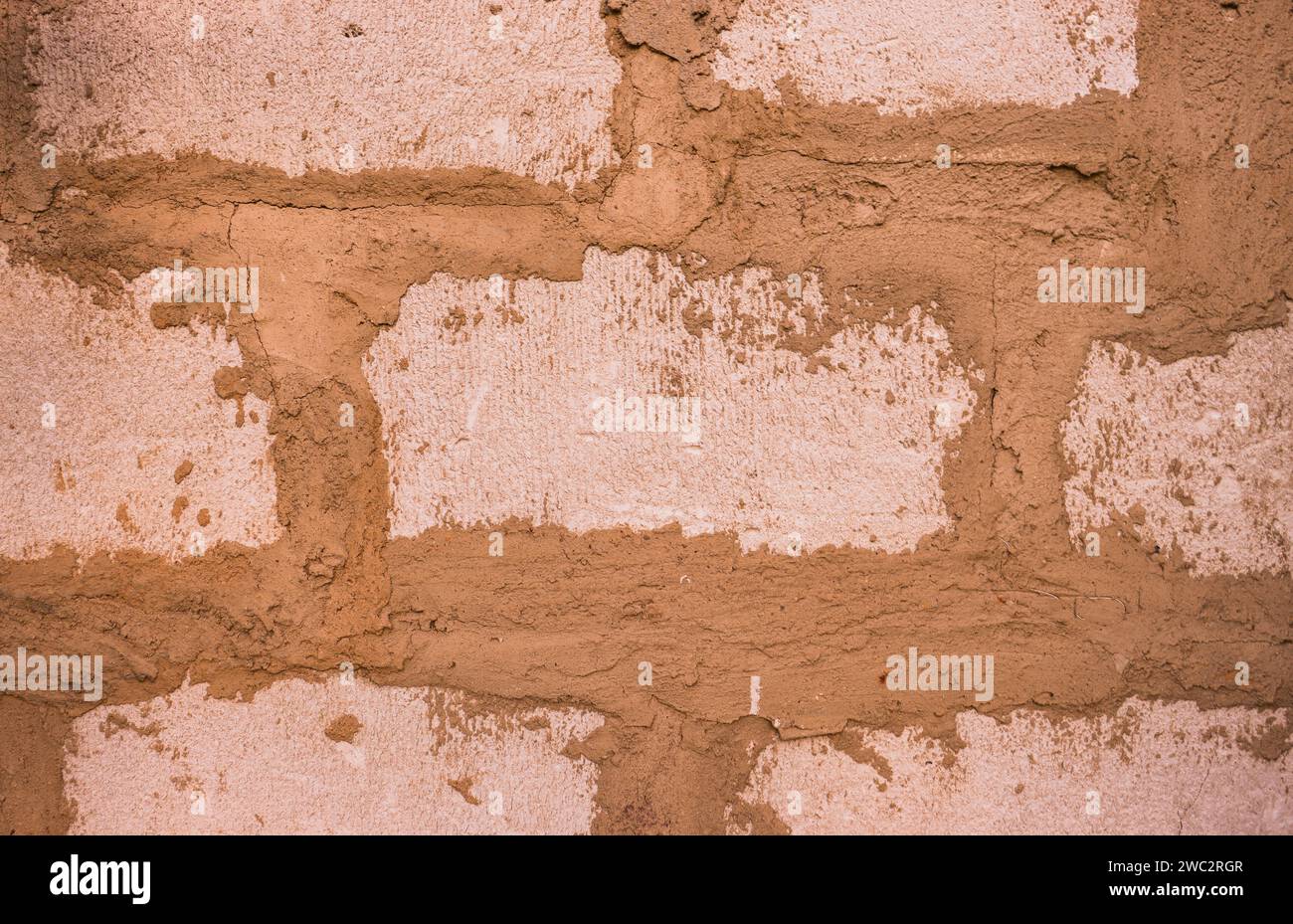 Toned image of a block wall. Abstract background for design with copy