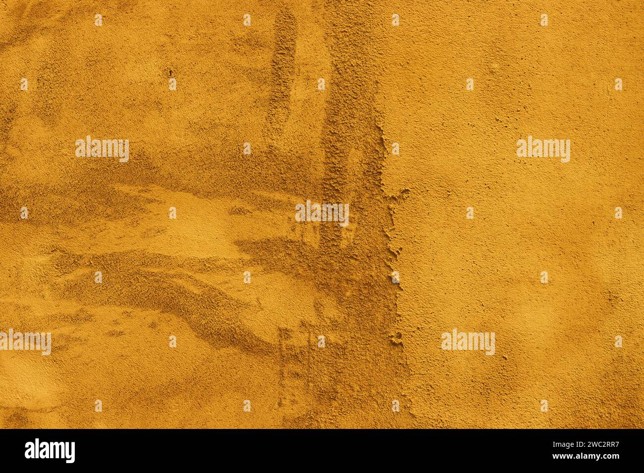 Surface of uneven old plaster on the wall. copy space, place for text. Stock Photo