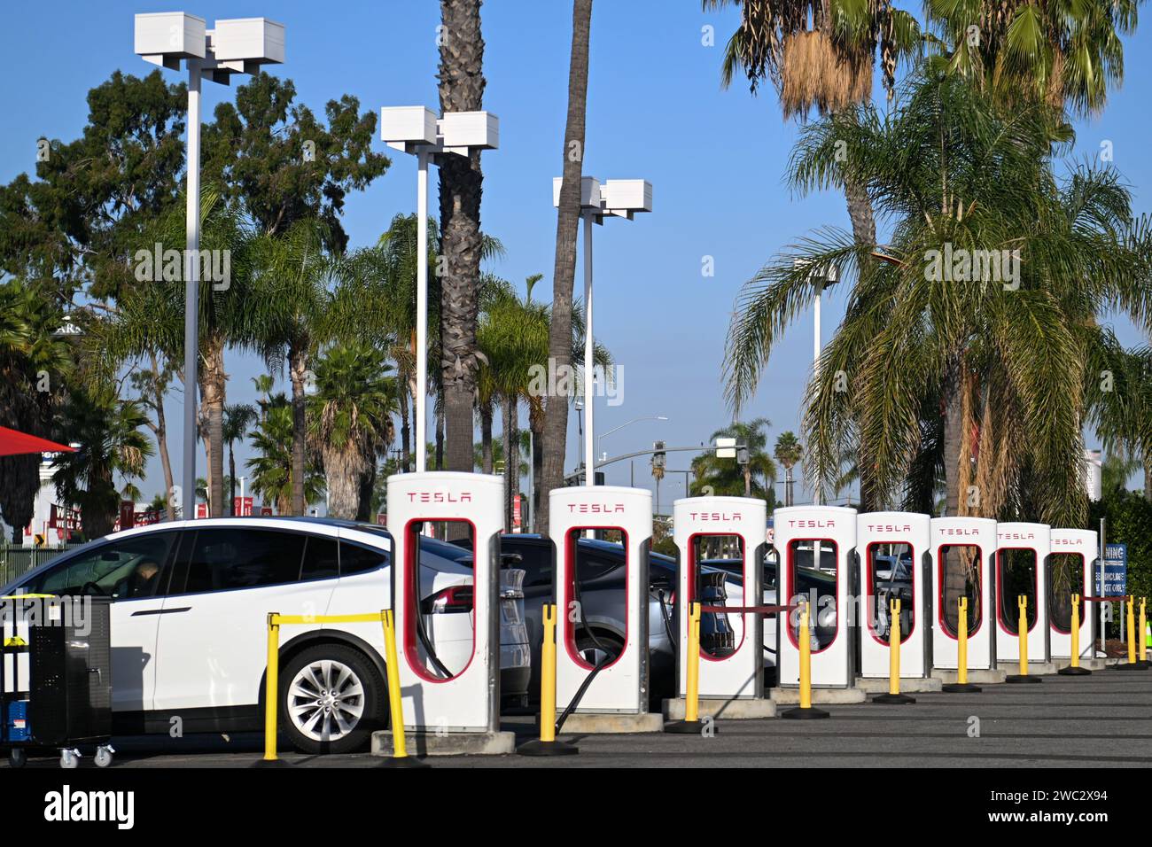 Tesla dealership, Friday, Nov. 24, 2023, in Buena Park, Calif. (Dylan ...