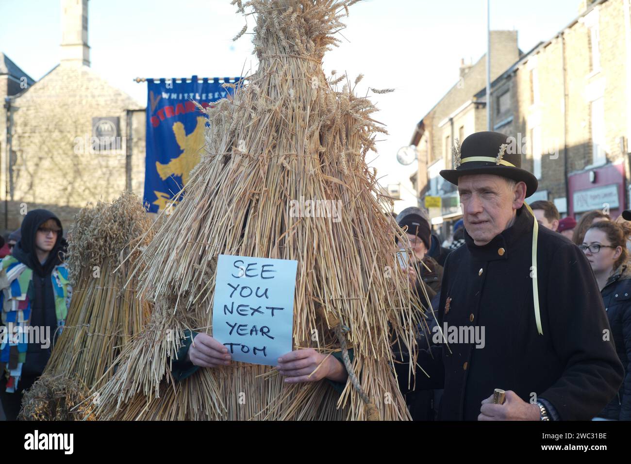 Whittlesey, UK. 13th January 2024. The Whittlesey Straw Bear festival ...