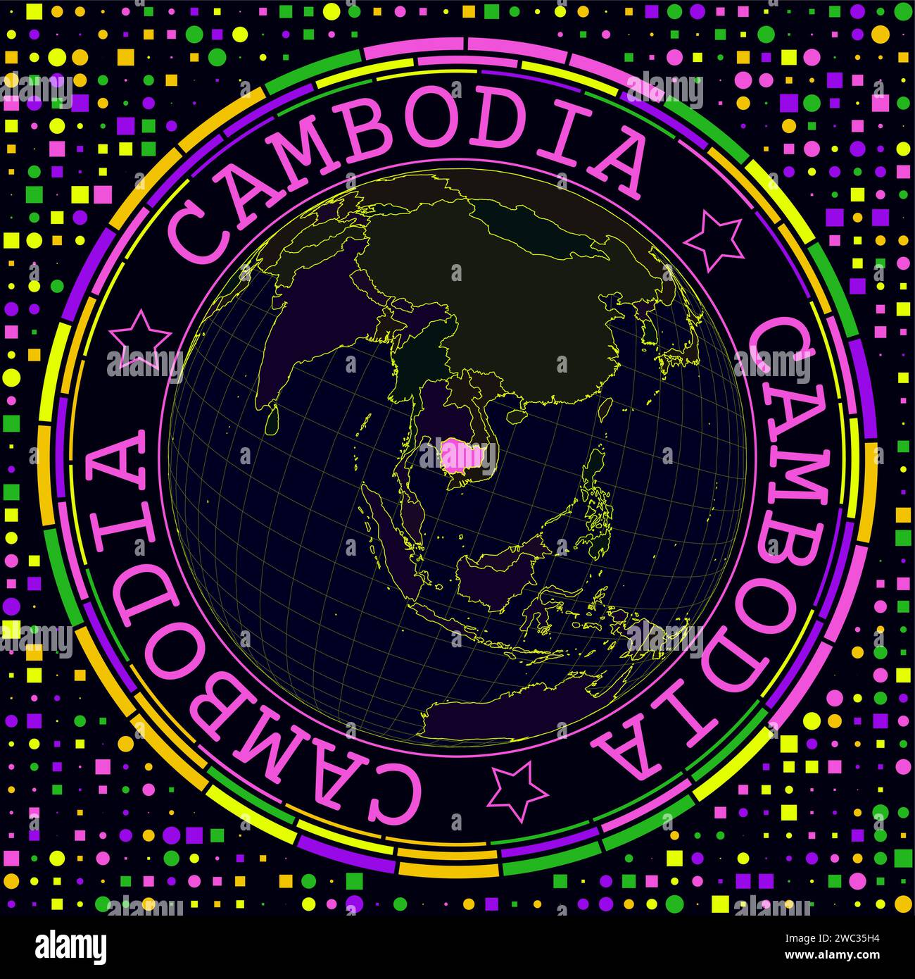 Southeast asia map cyber hi-res stock photography and images - Alamy