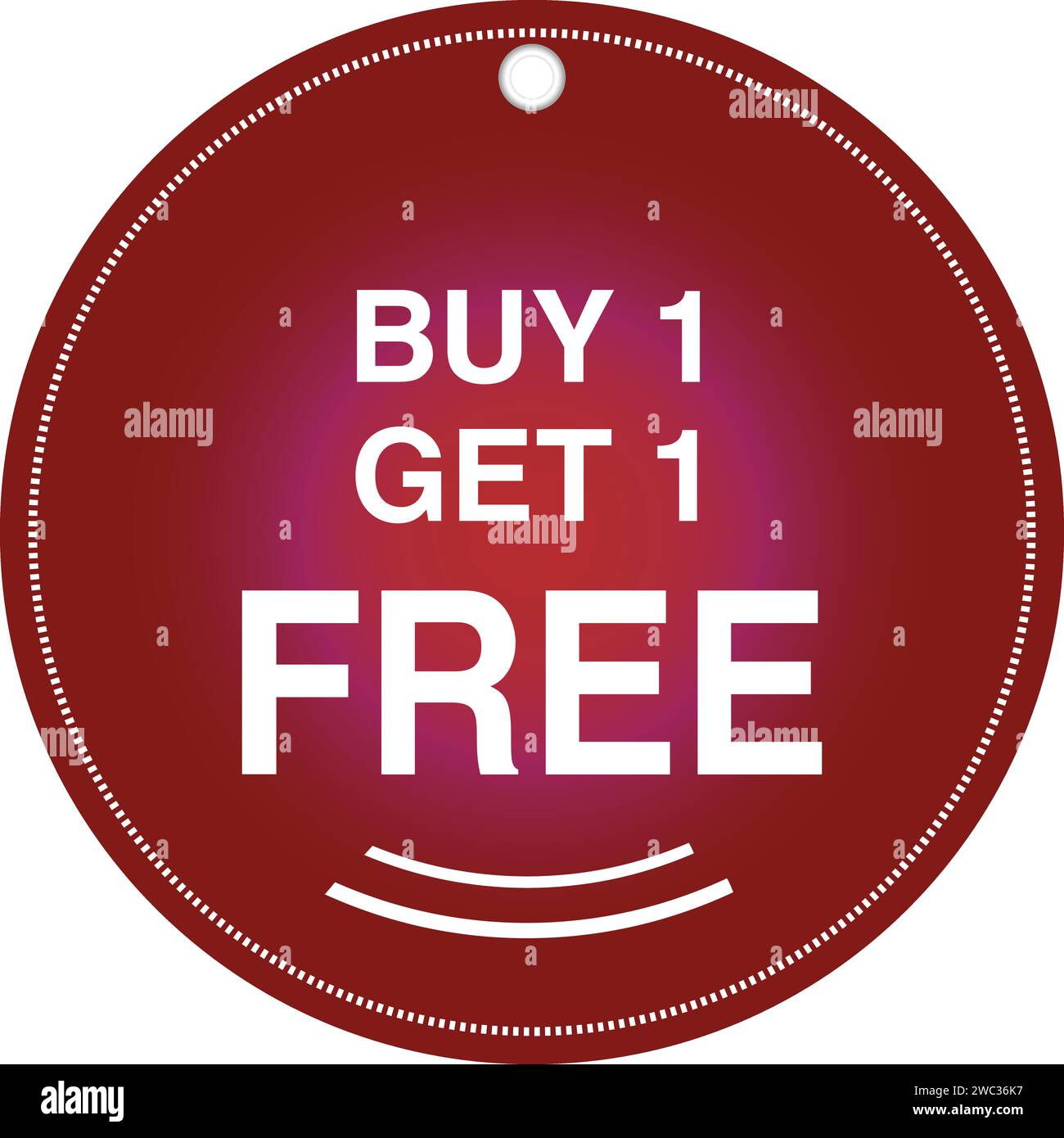 buy one get one free red tag , buy 1 get 1 free sign board vector, sales tag Stock Vector