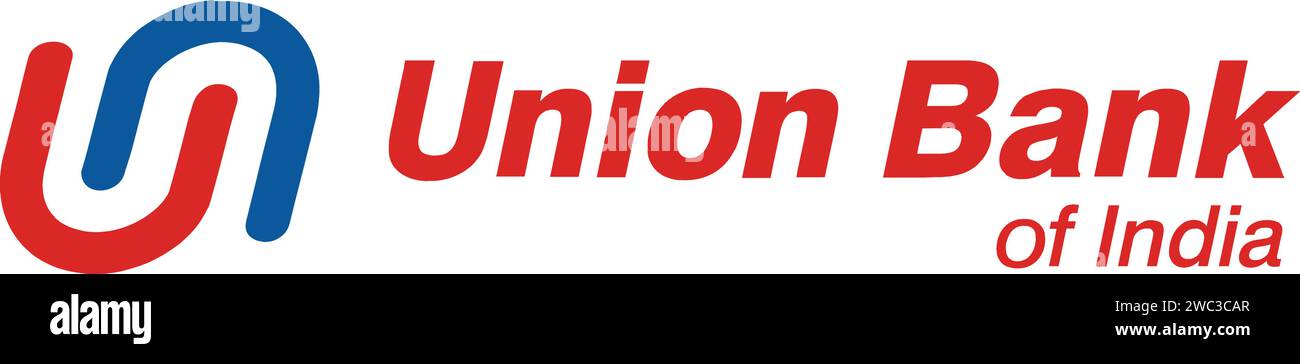 Union Bank logo, bank of India, PSU Indian Bank Stock Vector