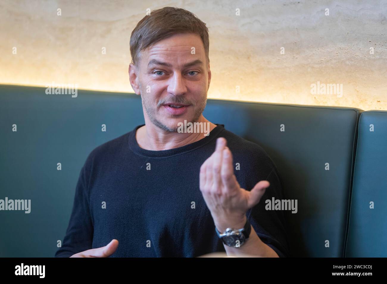 Tom Wlaschiha Press event for the moderation of the SemperOperaball 2024, Dresden, Saxony