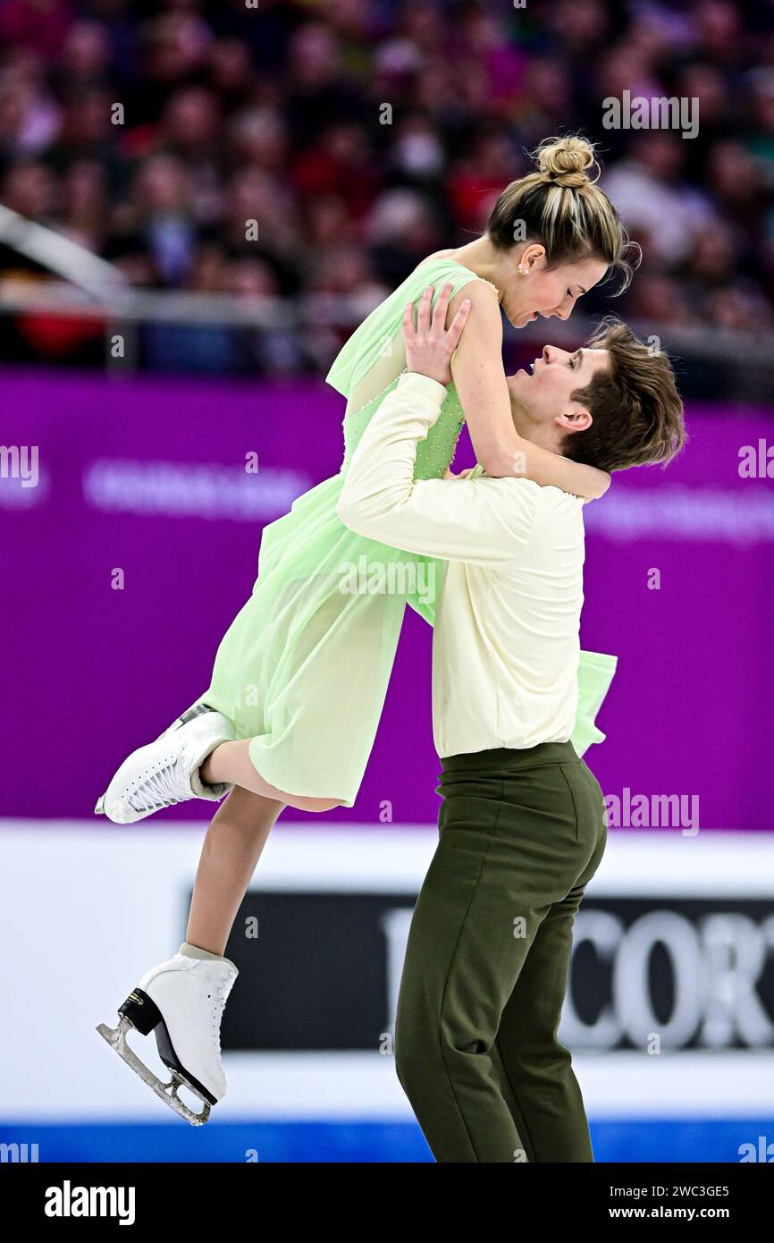 Carolane SOUCISSE & Shane FIRUS (IRL), during Ice Dance Free Dance, at
