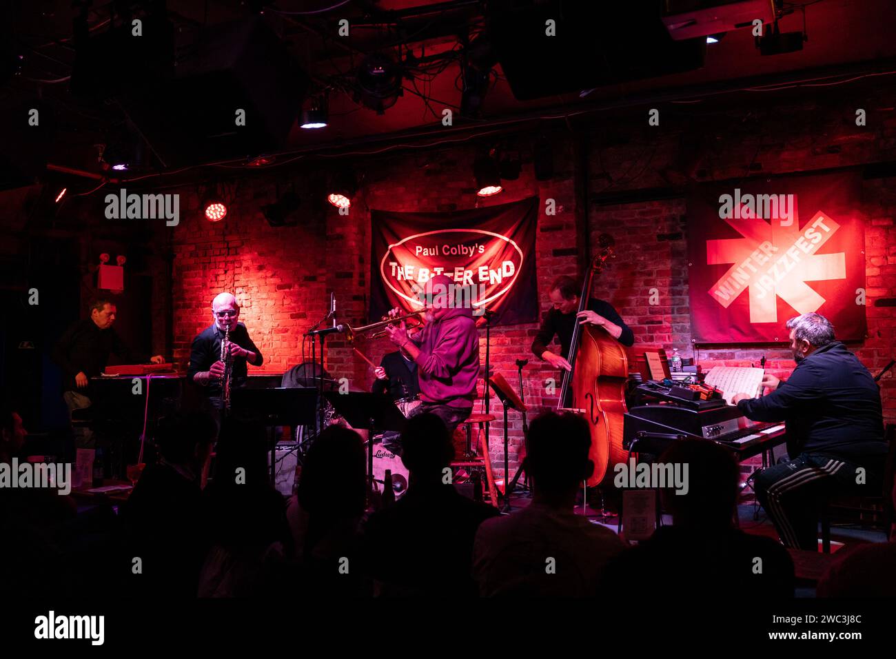 Dead Jazz band performs at The Bitter End bar as part of French night