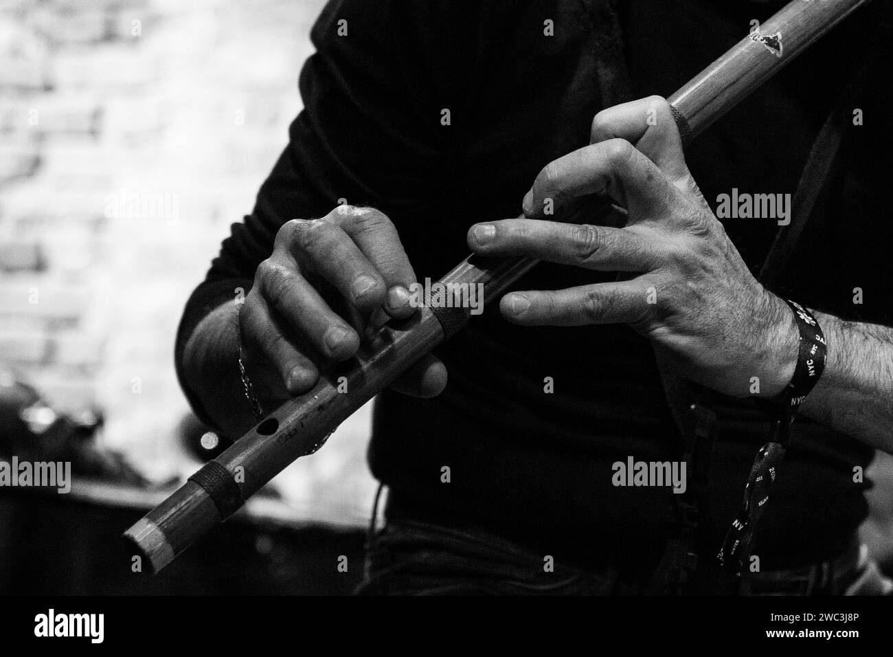 Stephane Belmondo performs with Dead Jazz band at The Bitter End bar as