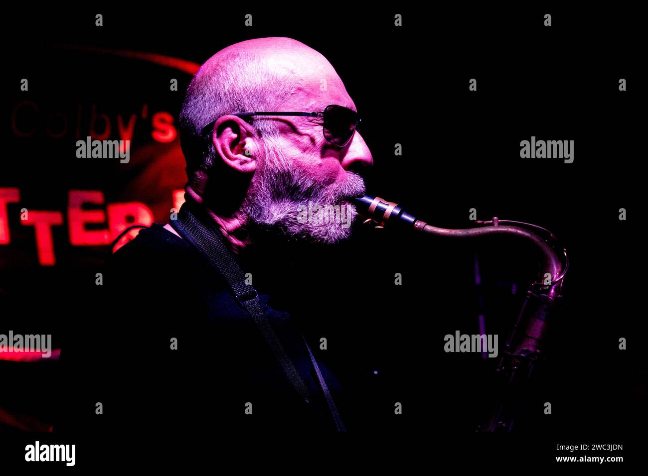 Stephane Belmondo performs with Dead Jazz band at The Bitter End bar as