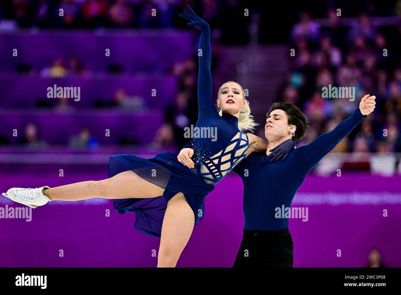 Loicia DEMOUGEOT & Theo LE MERCIER (FRA), during Ice Dance Free Dance