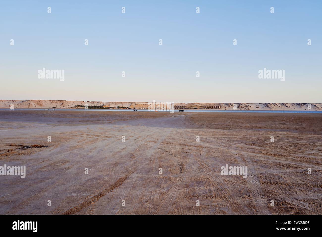 dakhla city landscape with sands and sea Stock Photo