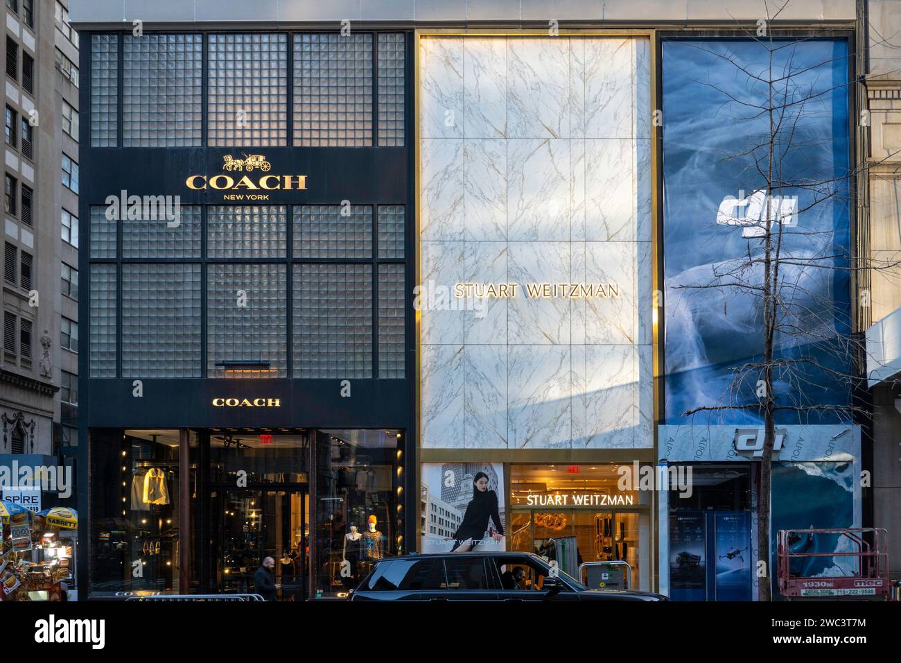 Upscale stores line Fifth Avenue in New York City, USA 2024 Stock Photo ...