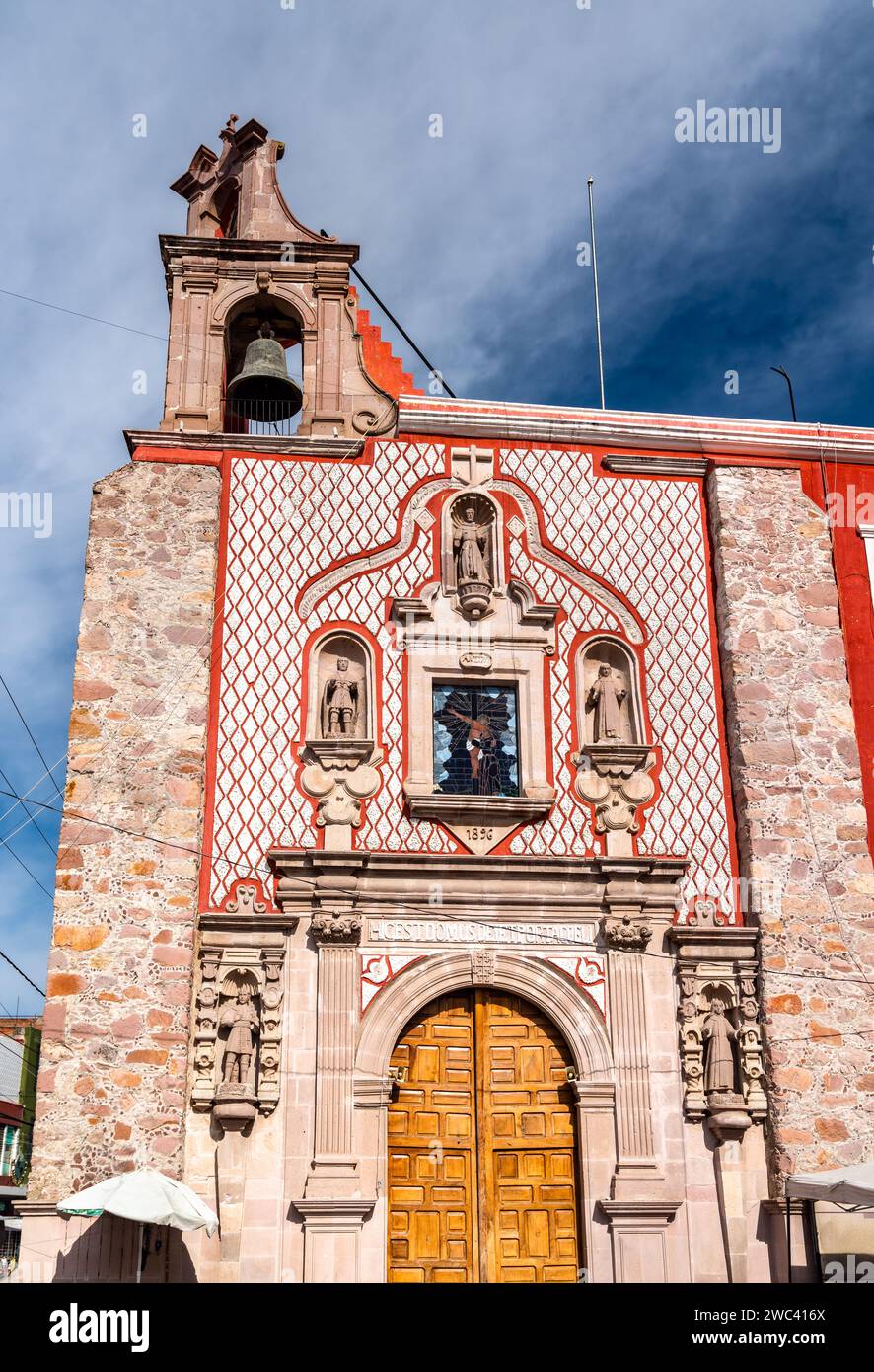 Temple and ex-convent of San Diego in Aguascalientes, Mexico Stock Photo