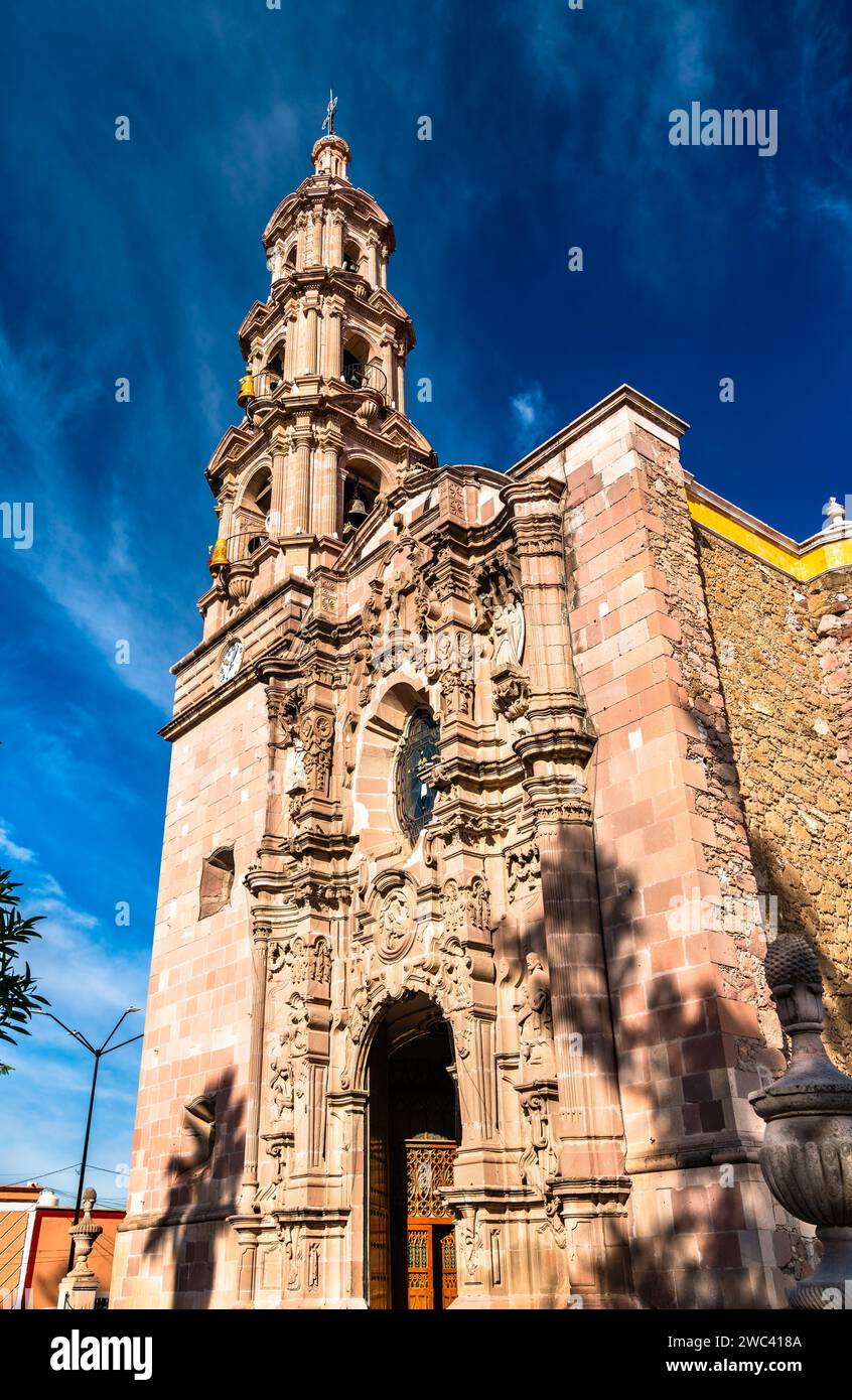 Lord of the Encino Temple in Aguascalientes town, Mexico Stock Photo