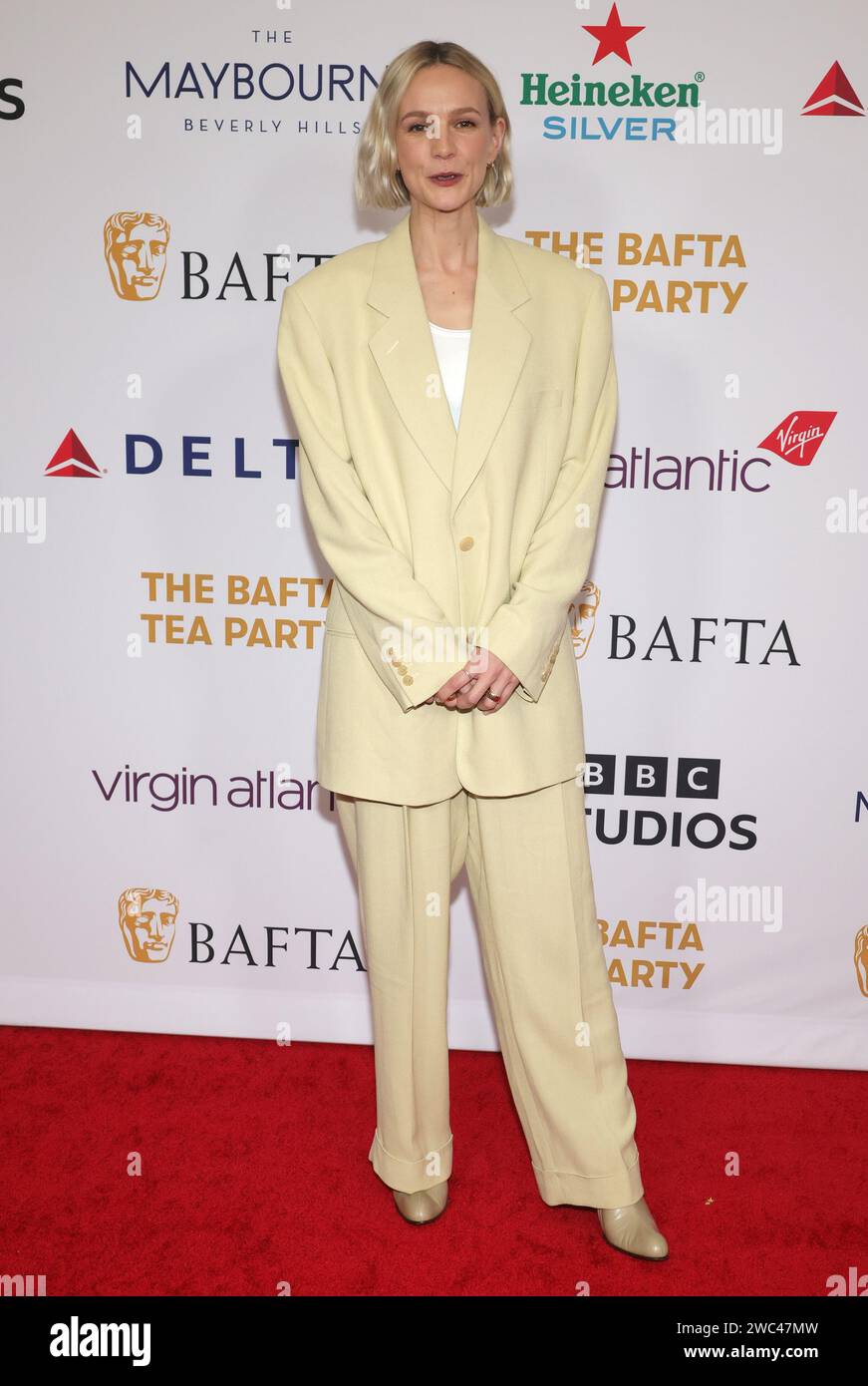 Beverly Hills, Ca. 13th Jan, 2024. Carey Mulligan at the 2024 BAFTA Tea