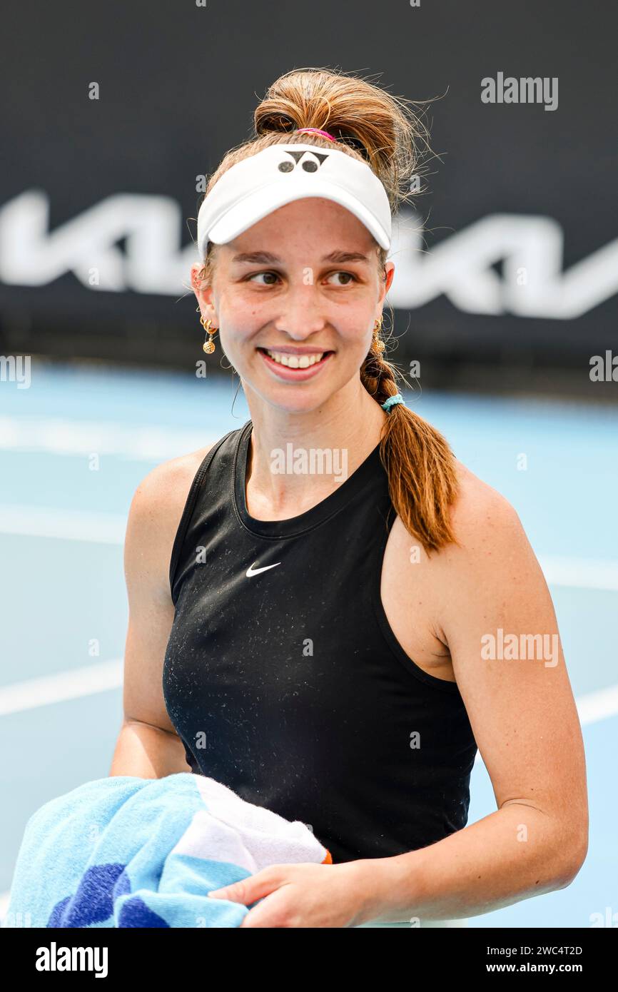 Melbourne, Australia, 14th Jan, 2024. Tennis player Tamara Korpatsch