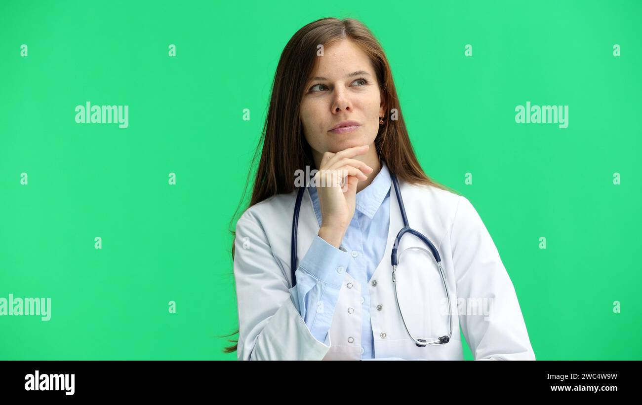 Doctor working on computer green hi-res stock photography and images ...