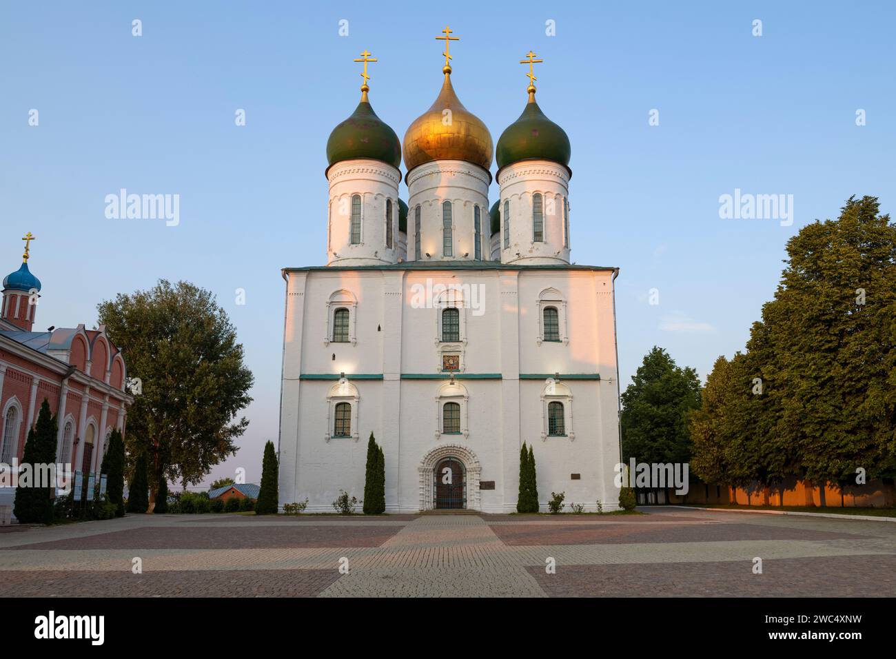 Cathedral of the Assumption of the Blessed Virgin Mary (1672-1682) on a June evening. Kolomna. Moscow region, Russia Stock Photo