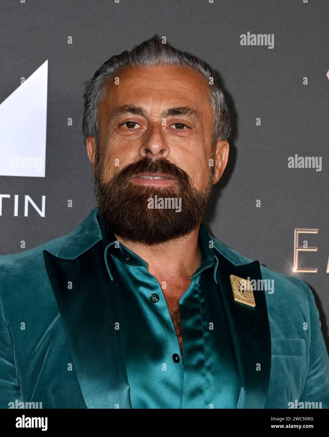 Los Angeles, USA. 13th Jan, 2024. Ildo Damiano arriving at the 75th