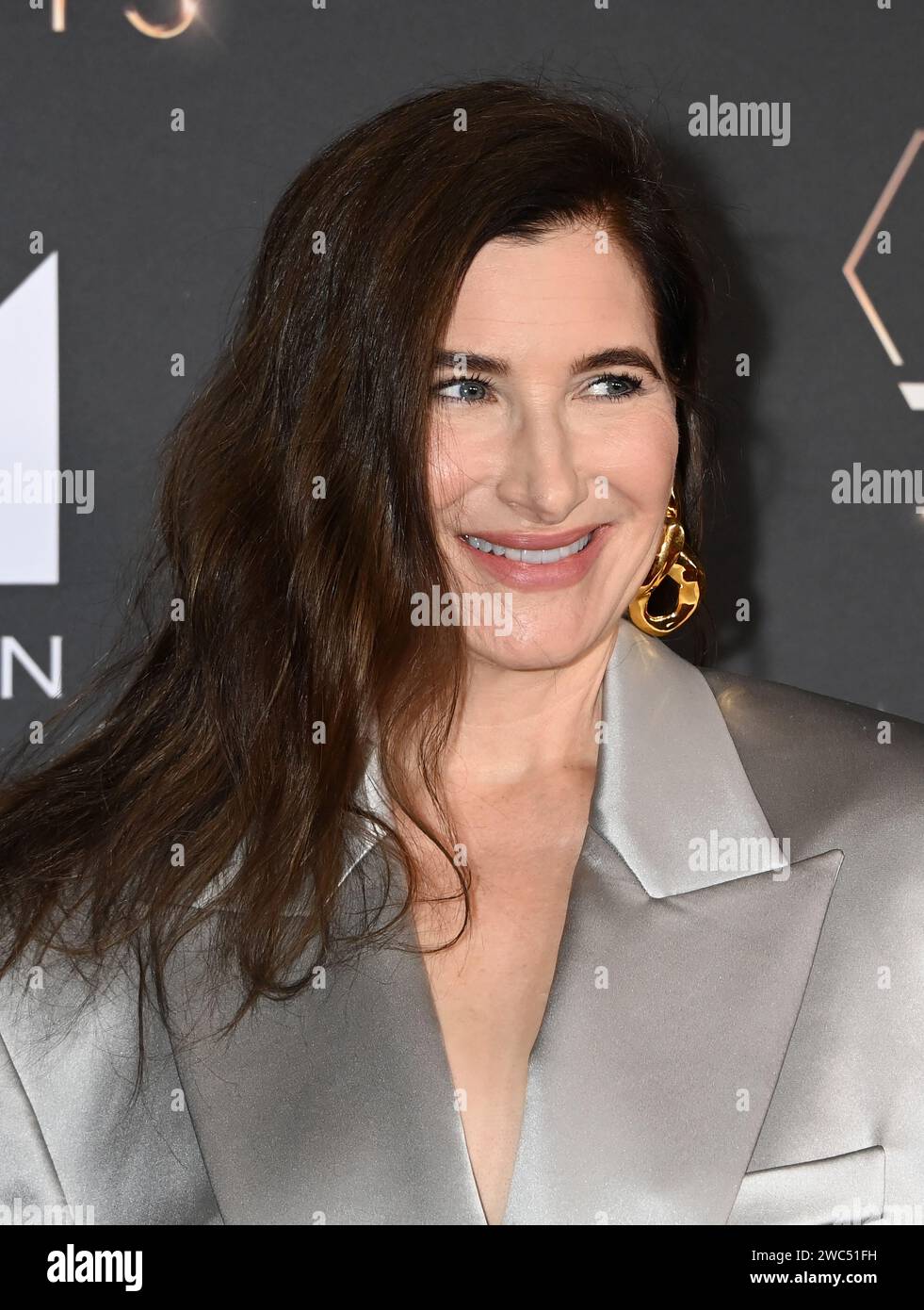 Los Angeles, USA. 13th Jan, 2024. Kathryn Hahn arriving at the 75th