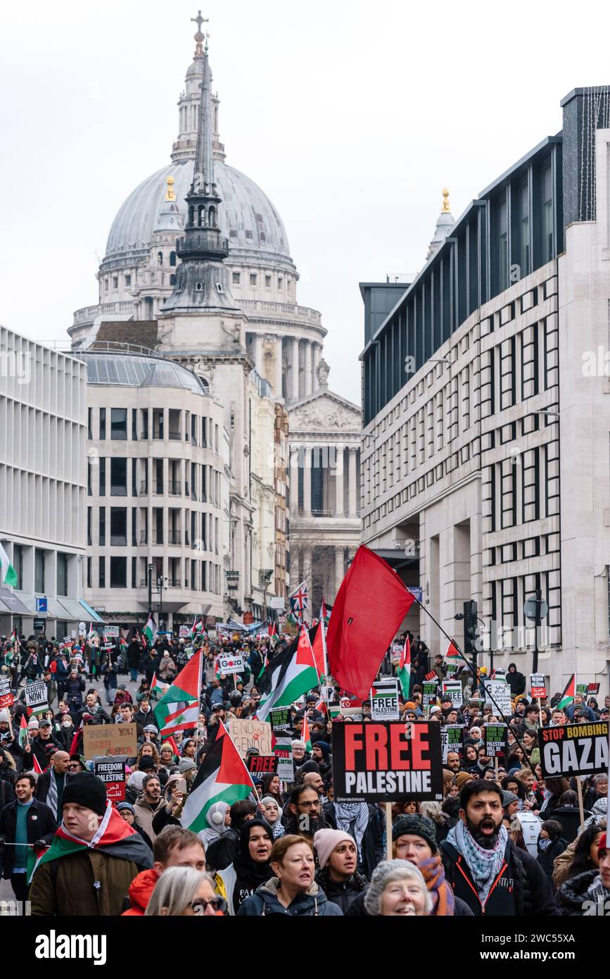 London, UK. 13 January 2024. Thousands march for the ‘National March ...