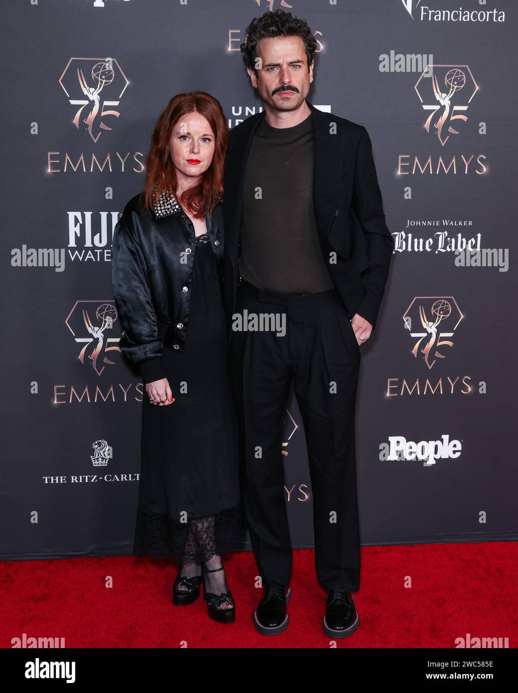 Los Angeles, United States. 13th Jan, 2024. LOS ANGELES, CALIFORNIA, USA - JANUARY 13: Andrea Sarubbi and Luke Kirby arrive at the Television Academy's 75th Annual Primetime Emmy Awards Performer Nominees Celebration held at the JW Marriott Los Angeles L.A. LIVE Platinum Ballroom on January 13, 2024 in Los Angeles, California, United States. (Photo by Xavier Collin/Image Press Agency) Credit: Image Press Agency/Alamy Live News Stock Photo