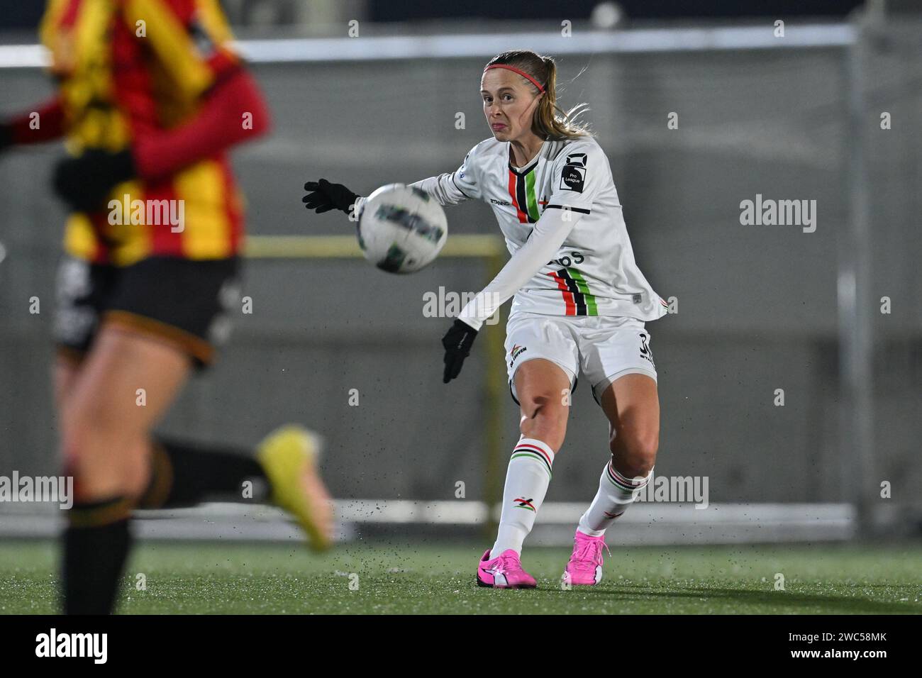 Oud Heverlee, Belgium. 13th Jan, 2024. Julie Biesmans of OHL pictured