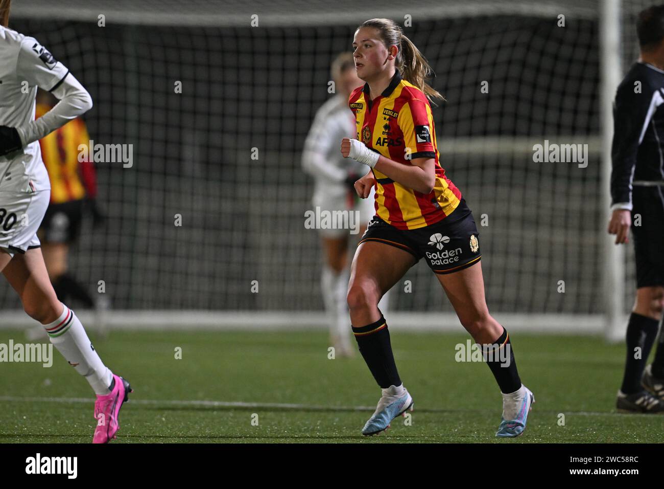 Oud Heverlee, Belgium. 13th Jan, 2024. Chelsea Godier (10) of KV