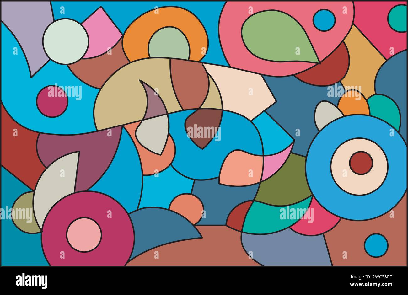 colorful abstract art Stock Vector Image & Art - Alamy