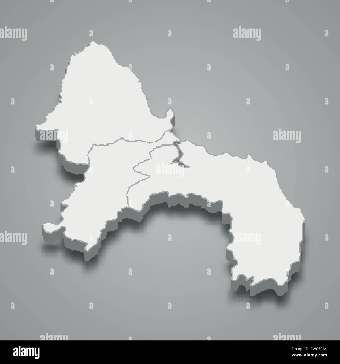 9029+ 3d Isometric Map Mockup Psd Action