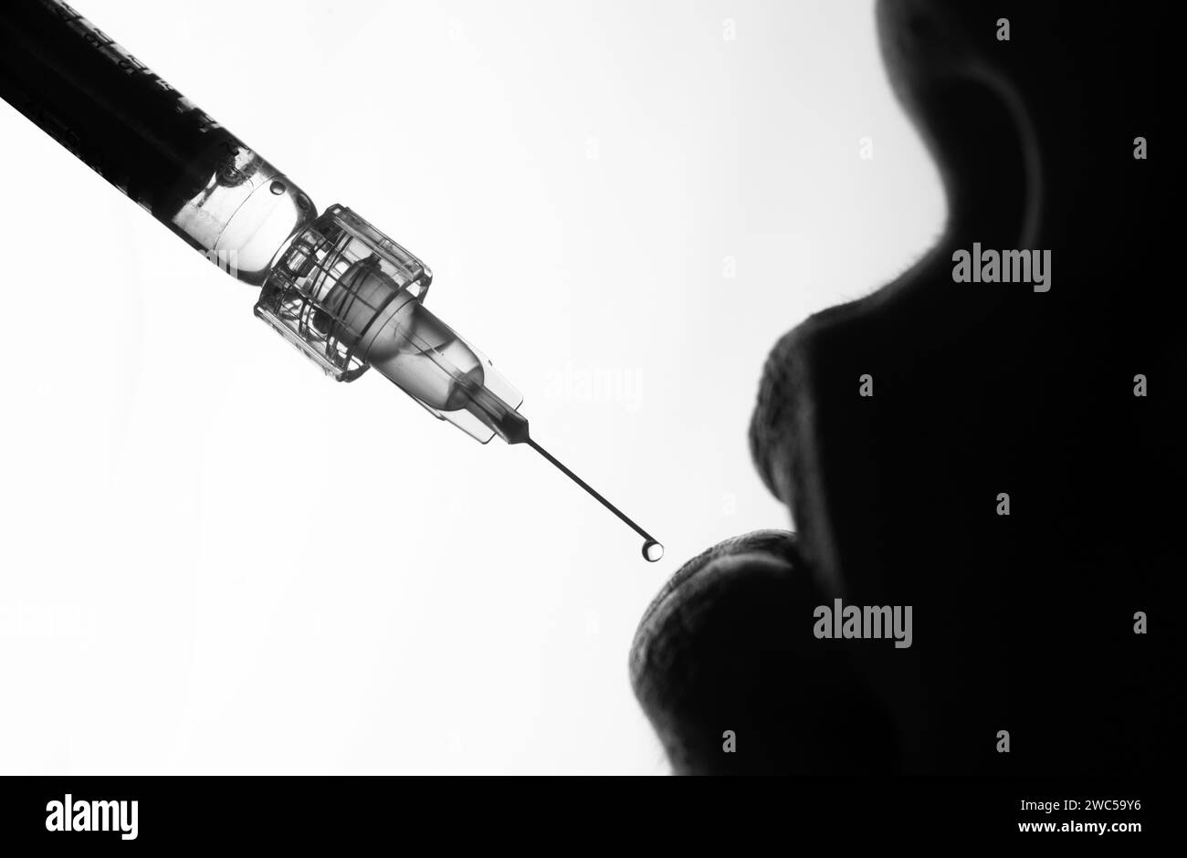 Cosmetology Treatment. Lip augmentation. Hyaluronic acid injection. Age