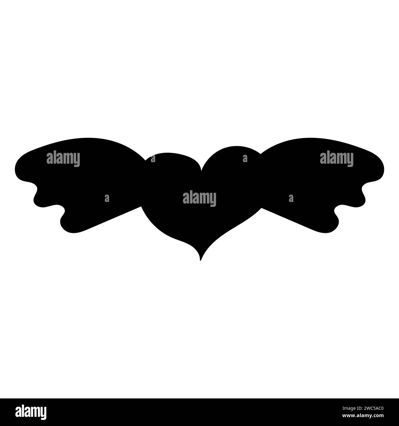 heart wings flying pink blue valentines day love relationship icon