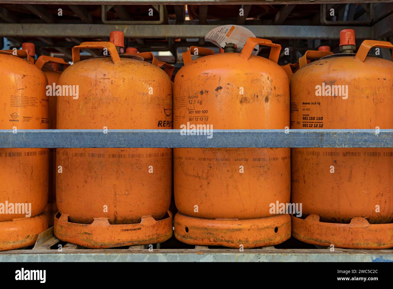 Palma de Mallorca, Spain; january 12 2024 Delivery and sales truck of