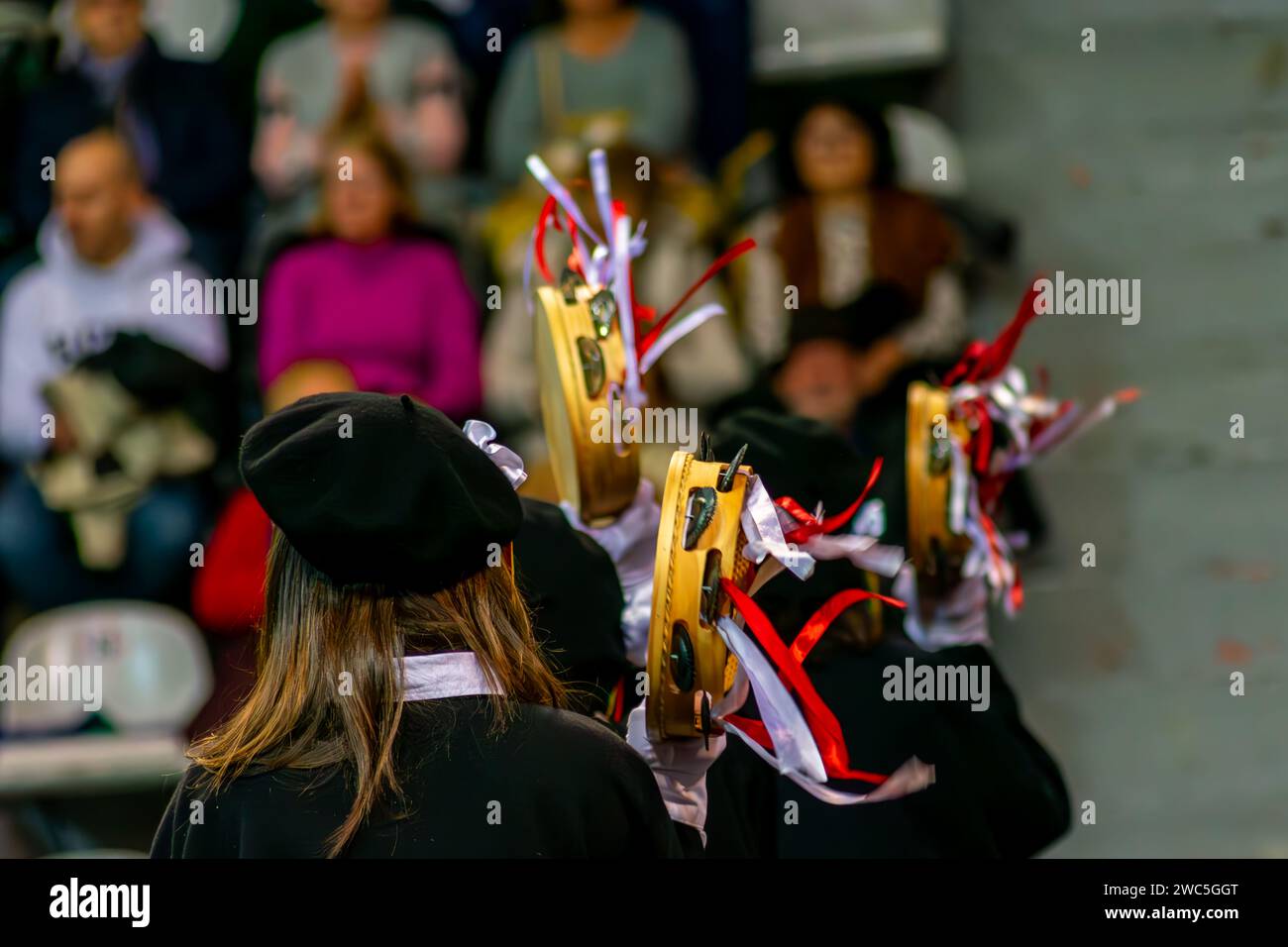 The tambourine is a fundamental instrument of the rondallas, popular
