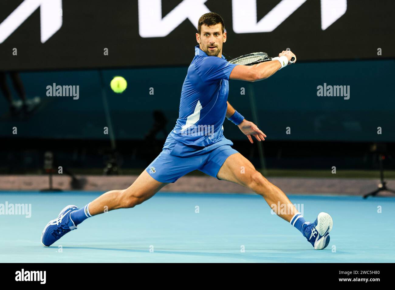 Melbourne, Australia, 14th Jan, 2025. Tennis player Novak Djokovic from